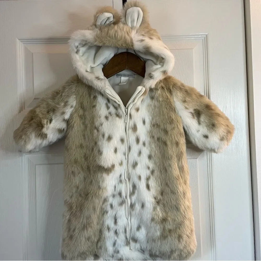 Restoration Hardware Baby and Child Fur Bunting 12m